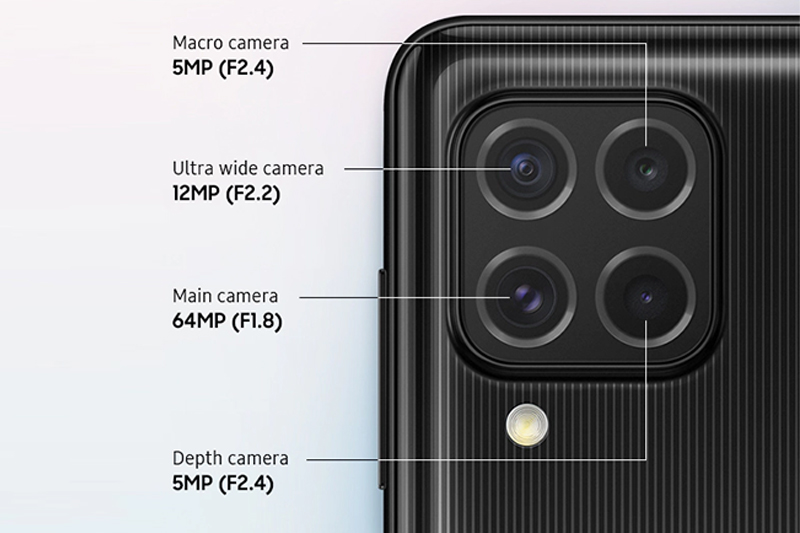Samsung Galaxy M62 | Sở hữu máy ảnh chính có độ phân giải 64 MP với khẩu độ f/1.8
