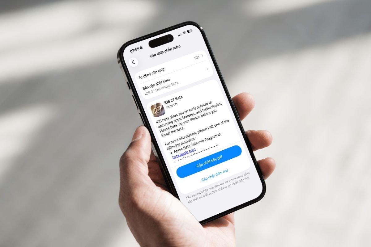 Dòng iPhone nào hỗ trợ cập nhật iOS 27 Beta