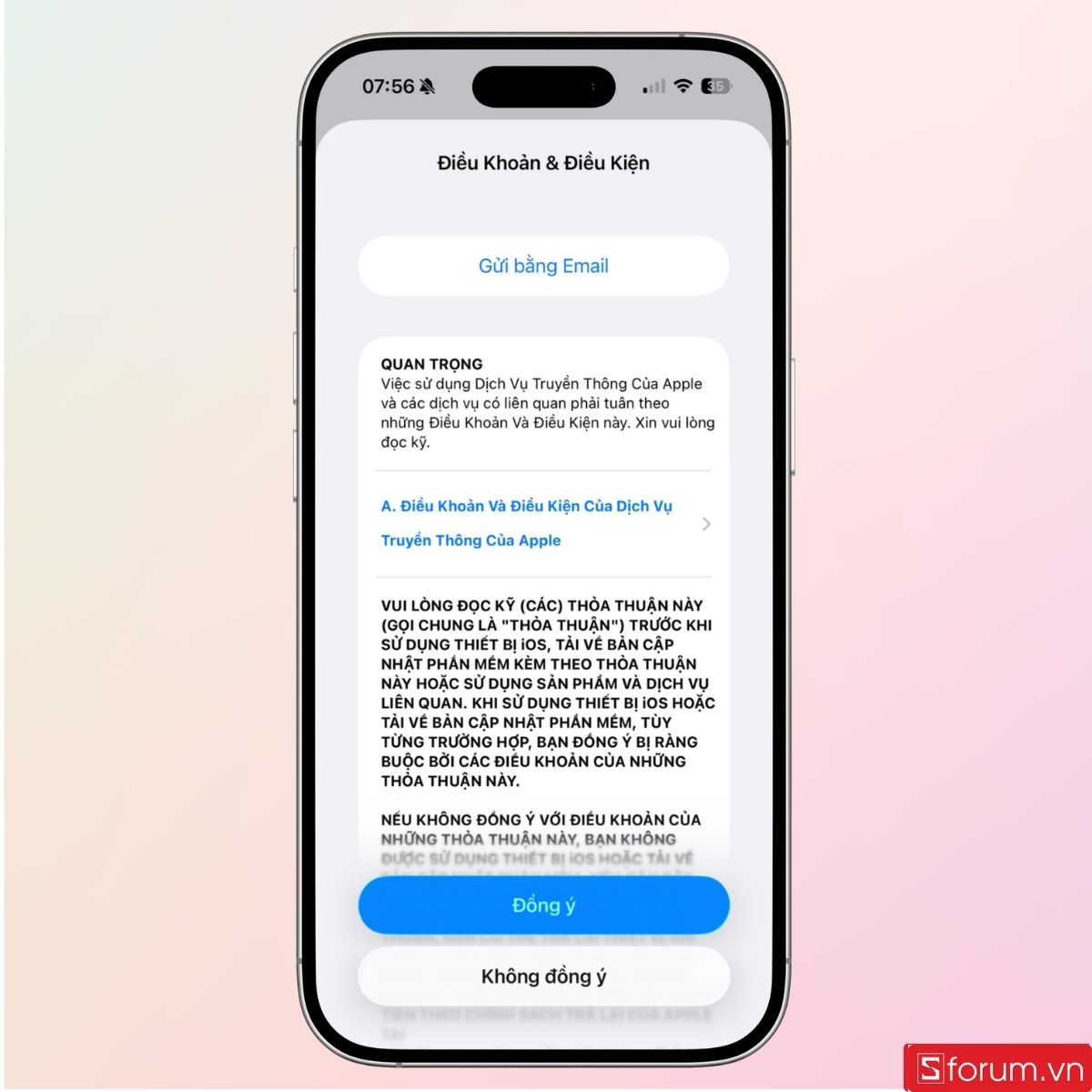 Bạn cần xác nhận điều khoản để cập nhật iOS 27 beta