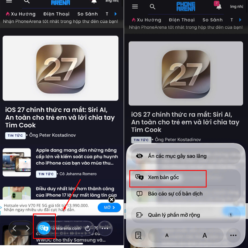 dịch văn bản bằng Safari trên iPhone - hình 4