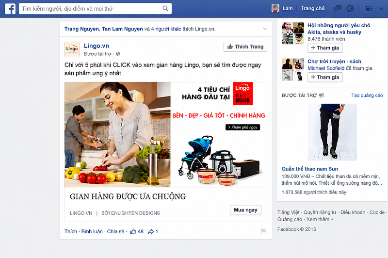 Chặn quảng cáo trên Facebook - hình 1